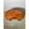 ANTICO COMODINO FAGIOLO LEGNO INTARSIATO DUE CASSETTI EPOCA META 1900 NIGHTTABLE