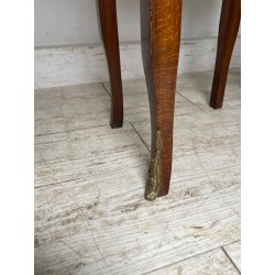 ANTICA COPPIA COMODINI LEGNO INTARSIATO LUIGI XV CASSETTI EPOCA 1900 NIGHT TABLE