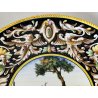 ANTICO PIATTO PARATA MAIOLICA Sesto Fiorentino LA COLONNATA Dipinto Paesaggio