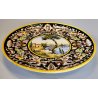 ANTICO PIATTO PARATA MAIOLICA Sesto Fiorentino LA COLONNATA Dipinto Paesaggio