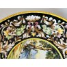 ANTICO PIATTO da PARATA MAIOLICA Sesto Fiorentino LA COLONNATA Dipinto Paesaggio