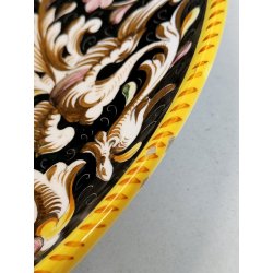 ANTICO PIATTO da PARATA MAIOLICA Sesto Fiorentino LA COLONNATA Dipinto Paesaggio