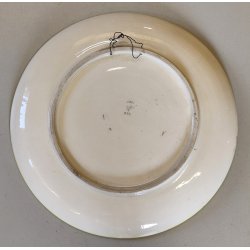 ANTICO PIATTO da PARATA MAIOLICA Sesto Fiorentino LA COLONNATA Dipinto Paesaggio