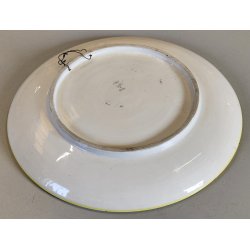 ANTICO PIATTO da PARATA MAIOLICA Sesto Fiorentino LA COLONNATA Dipinto Paesaggio