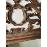 ANTICA SPECCHIERA BAROCCA CORNICE LEGNO FOGLIA ARGENTO DECORO LEGNO CONCHIGLIA