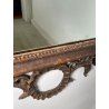 ANTICA SPECCHIERA BAROCCA CORNICE LEGNO FOGLIA ARGENTO DECORO LEGNO CONCHIGLIA