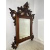 ANTICA GRANDE SPECCHIERA CORNICE LEGNO DORATO 1900 CAMINIERA LIBERTY BAROCCO