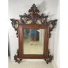 ANTICA GRANDE SPECCHIERA CORNICE LEGNO DORATO 1900 CAMINIERA LIBERTY BAROCCO