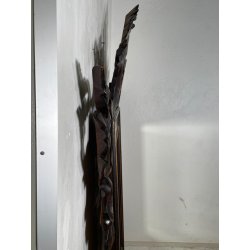 ANTICA GRANDE SPECCHIERA CORNICE LEGNO DORATO 1900 CAMINIERA LIBERTY BAROCCO