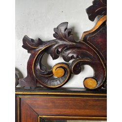 ANTICA GRANDE SPECCHIERA CORNICE LEGNO DORATO 1900 CAMINIERA LIBERTY BAROCCO