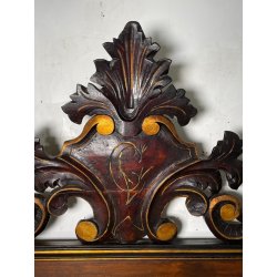 ANTICA GRANDE SPECCHIERA CORNICE LEGNO DORATO 1900 CAMINIERA LIBERTY BAROCCO