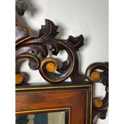 ANTICA GRANDE SPECCHIERA CORNICE LEGNO DORATO 1900 CAMINIERA LIBERTY BAROCCO
