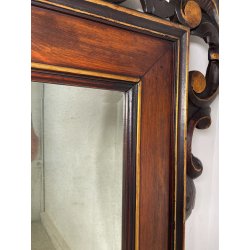 ANTICA GRANDE SPECCHIERA CORNICE LEGNO DORATO 1900 CAMINIERA LIBERTY BAROCCO