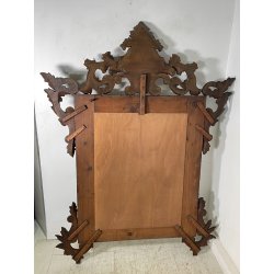 ANTICA GRANDE SPECCHIERA CORNICE LEGNO DORATO 1900 CAMINIERA LIBERTY BAROCCO