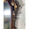 ANTICA COPPIA PICCOLE SPECCHIERE APPLIQUE 2 LUCI EPOCA '800 LUMI CORNICE DORATA