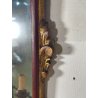 ANTICA COPPIA PICCOLE SPECCHIERE APPLIQUE 2 LUCI EPOCA '800 LUMI CORNICE DORATA