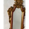 ANTICA COPPIA PICCOLE SPECCHIERE APPLIQUE 2 LUCI EPOCA '800 LUMI CORNICE DORATA