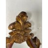 ANTICA COPPIA PICCOLE SPECCHIERE APPLIQUE 2 LUCI EPOCA '800 LUMI CORNICE DORATA
