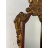 ANTICA COPPIA PICCOLE SPECCHIERE APPLIQUE 2 LUCI EPOCA '800 LUMI CORNICE DORATA