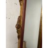 ANTICA COPPIA PICCOLE SPECCHIERE APPLIQUE 2 LUCI EPOCA '800 LUMI CORNICE DORATA