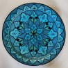 GRANDE PIATTO PARATA Safi MAROCCO 900 Terracotta DIPINTO Turchese DECORO Moresco