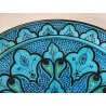 GRANDE PIATTO PARATA Safi MAROCCO 900 Terracotta DIPINTO Turchese DECORO Moresco