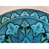 GRANDE PIATTO PARATA Safi MAROCCO 900 Terracotta DIPINTO Turchese DECORO Moresco