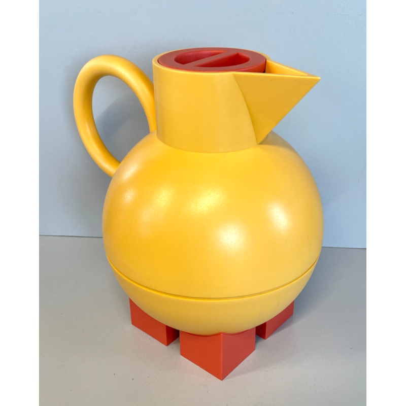 TERMOS ALESSI VINTAGE EUCLID MICHAEL GRAVES ANNI 90 BROCCA GIALLA ARANCIONE 1L