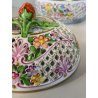 VASO PORCELLANA HEREND DIPINTO FLOREALE FIORI BARATTOLO SCATOLA BOMBONIERA 1960