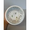 VASO PORCELLANA HEREND DIPINTO FLOREALE FIORI BARATTOLO SCATOLA BOMBONIERA 1960