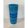 GRANDE VASO CERAMICA BITOSSI ALDO LONDI RIMINI BLU VINTAGE DEISGN ITALIA ANNI 70