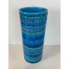 GRANDE VASO CERAMICA BITOSSI ALDO LONDI RIMINI BLU VINTAGE DEISGN ITALIA ANNI 70