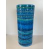 GRANDE VASO CERAMICA BITOSSI ALDO LONDI RIMINI BLU VINTAGE DEISGN ITALIA ANNI 70