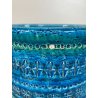GRANDE VASO CERAMICA BITOSSI ALDO LONDI RIMINI BLU VINTAGE DEISGN ITALIA ANNI 70