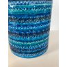 GRANDE VASO CERAMICA BITOSSI ALDO LONDI RIMINI BLU VINTAGE DEISGN ITALIA ANNI 70