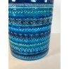 GRANDE VASO CERAMICA BITOSSI ALDO LONDI RIMINI BLU VINTAGE DEISGN ITALIA ANNI 70