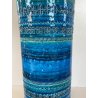 GRANDE VASO CERAMICA BITOSSI ALDO LONDI RIMINI BLU VINTAGE DEISGN ITALIA ANNI 70