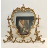 ANTICA SPECCHIERA BRONZO DORATO epoca '900 Barocchetto PSICHE SPECCHIO TOILETTE