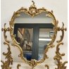 ANTICA SPECCHIERA BRONZO DORATO epoca '900 Barocchetto PSICHE SPECCHIO TOILETTE