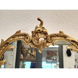 ANTICA SPECCHIERA BRONZO DORATO epoca '900 Barocchetto PSICHE SPECCHIO TOILETTE