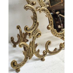 ANTICA SPECCHIERA BRONZO DORATO epoca '900 Barocchetto PSICHE SPECCHIO TOILETTE