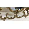 ANTICA SPECCHIERA BRONZO DORATO epoca '900 Barocchetto PSICHE SPECCHIO TOILETTE