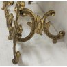 ANTICA SPECCHIERA BRONZO DORATO epoca '900 Barocchetto PSICHE SPECCHIO TOILETTE