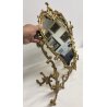 ANTICA SPECCHIERA BRONZO DORATO epoca '900 Barocchetto PSICHE SPECCHIO TOILETTE