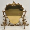 ANTICA SPECCHIERA BRONZO DORATO epoca '900 Barocchetto PSICHE SPECCHIO TOILETTE