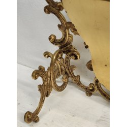 ANTICA SPECCHIERA BRONZO DORATO epoca '900 Barocchetto PSICHE SPECCHIO TOILETTE