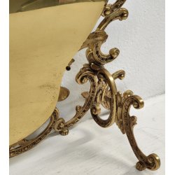 ANTICA SPECCHIERA BRONZO DORATO epoca '900 Barocchetto PSICHE SPECCHIO TOILETTE