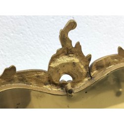 ANTICA SPECCHIERA BRONZO DORATO epoca '900 Barocchetto PSICHE SPECCHIO TOILETTE