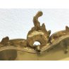 ANTICA SPECCHIERA BRONZO DORATO epoca '900 Barocchetto PSICHE SPECCHIO TOILETTE