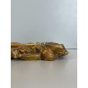ANTICA PICCOLA CORNICE BAROCCA DORATA LEGNO SCOLPITO 38 cm x 27 cm EPOCA 1850